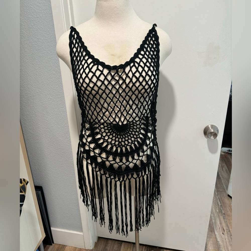 Crochet beach cover up